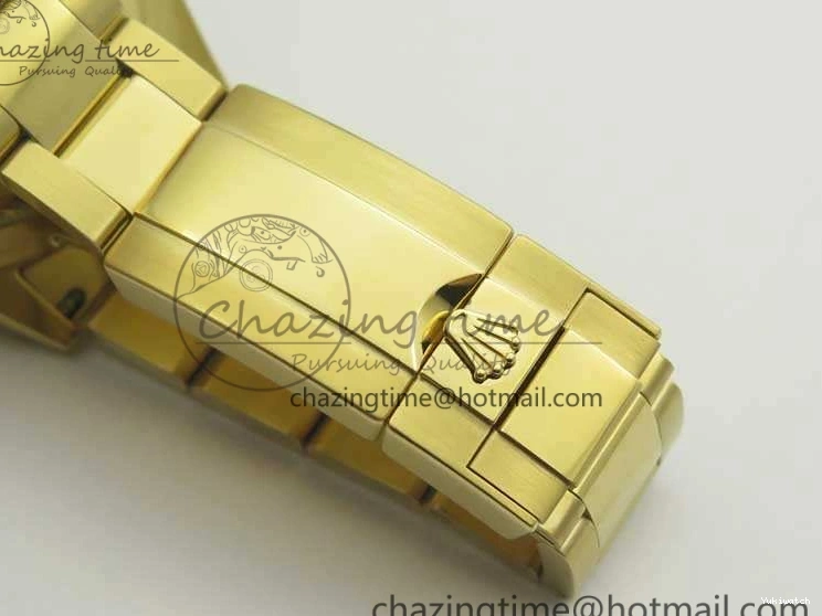 Plated YG 904L 1:1 116508 And SS Case Bracelet Green Clone Edition Dial Best Super A4130 ARF Daytona 0414